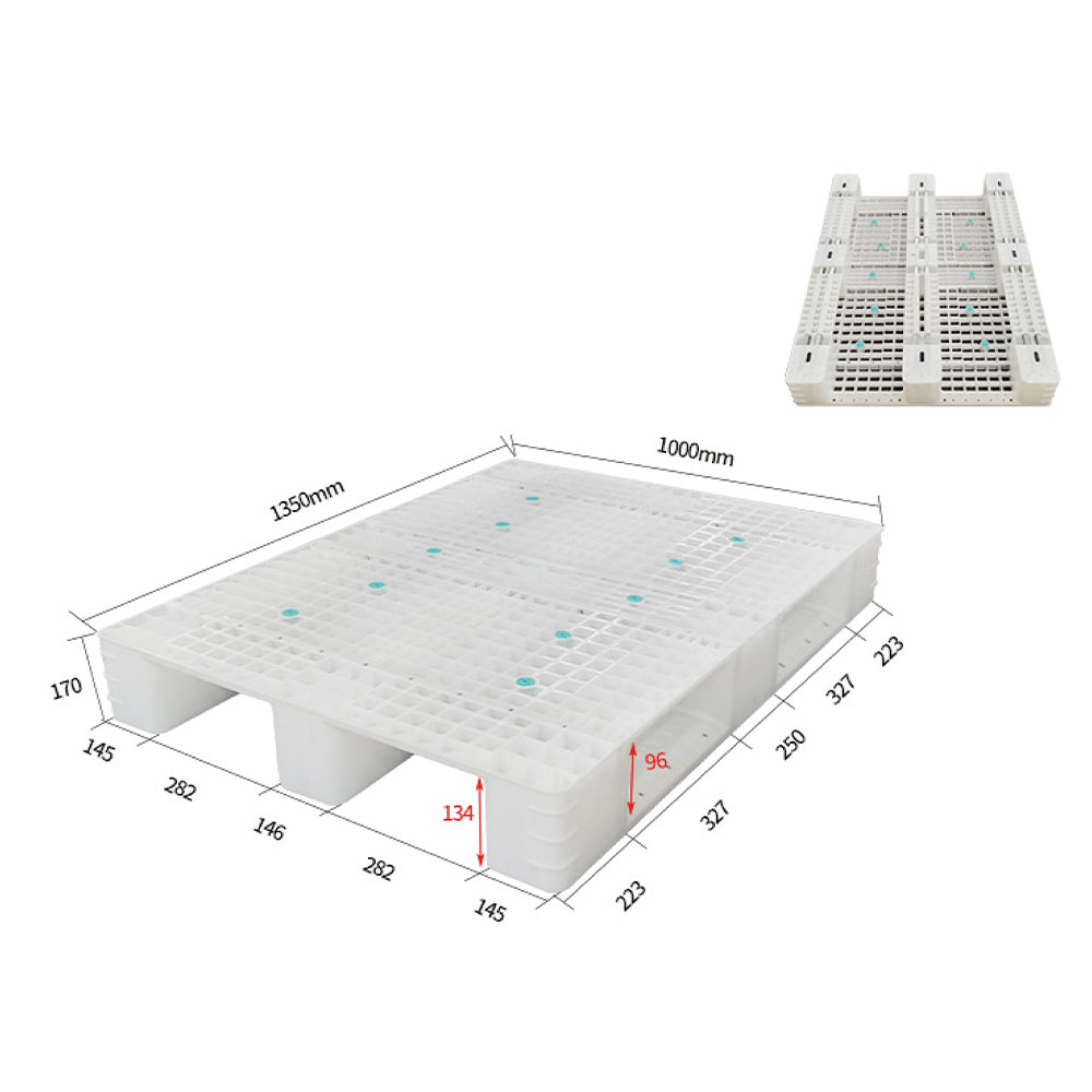 DDC1350 Kunststof pallet met hoog draagvermogen